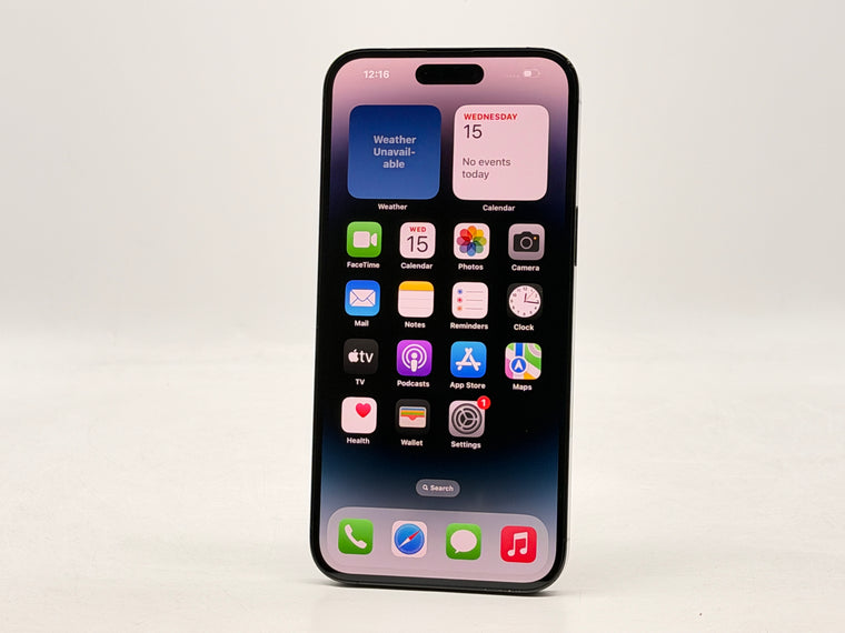 Unlocked Apple iPhone 14 Pro Max A2651 128GB Space Black 100% BH