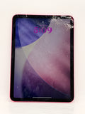 Apple iPad 10th Gen 10.9" A2696 256GB Wi-Fi Only Pink - Cracked Read! image 1
