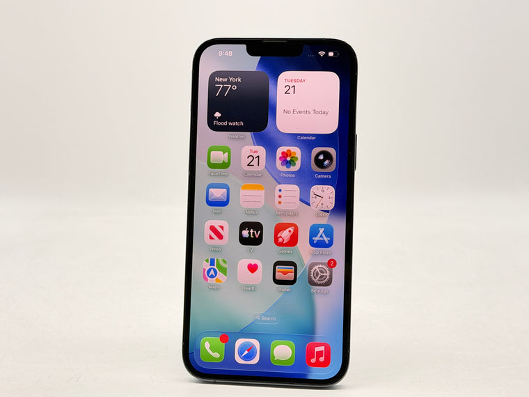 Unlocked Apple iPhone 13 Pro Max A2484 128GB Sierra Blue - Service Battery 78%
