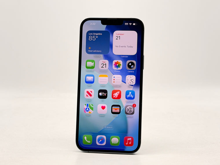 Unlocked Apple iPhone 13 Pro Max A2484 256GB Sierra Blue - Service Battery 75%