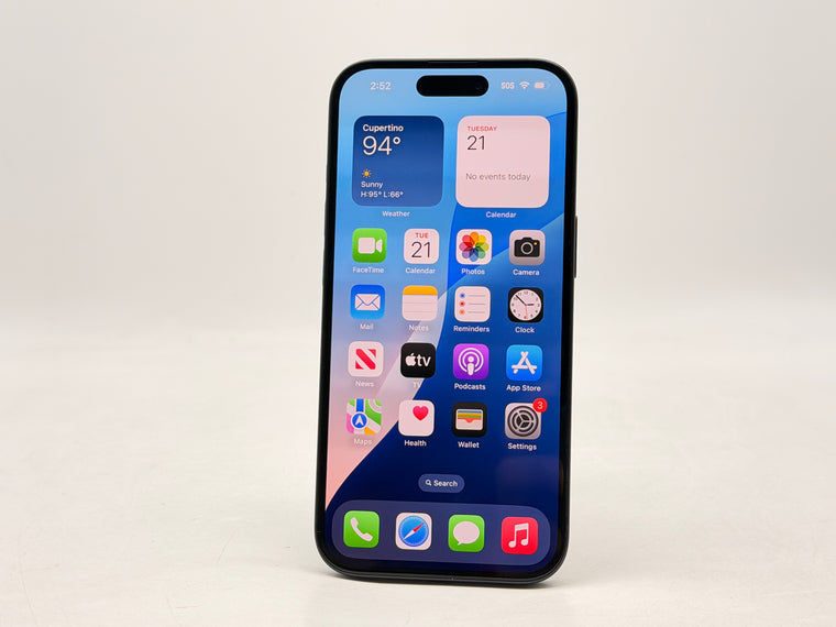 Unlocked Apple iPhone 15 A2846 128GB Black 85% Battery Health