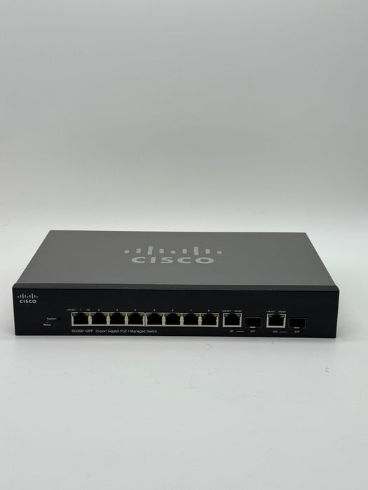 Cisco SG300-10PP 10 Port PoE Gigabit Layer 3 Managed Switch No Power Cable