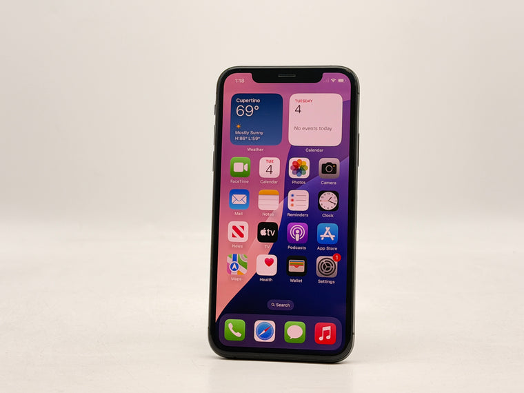 Unlocked Apple iPhone XS A1920 64GB Space Gray - Service Battery 71%, Bad Touch