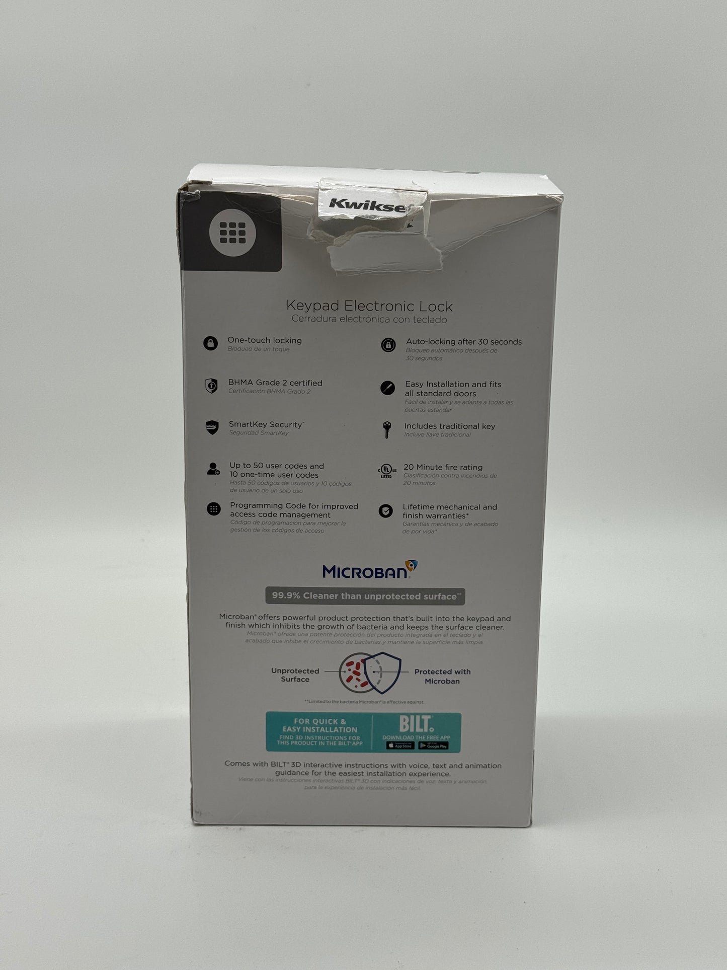 New Kwikset SmartCode 260 Satin Nickel Keypad Single Cylinder Electronic Deadbolt