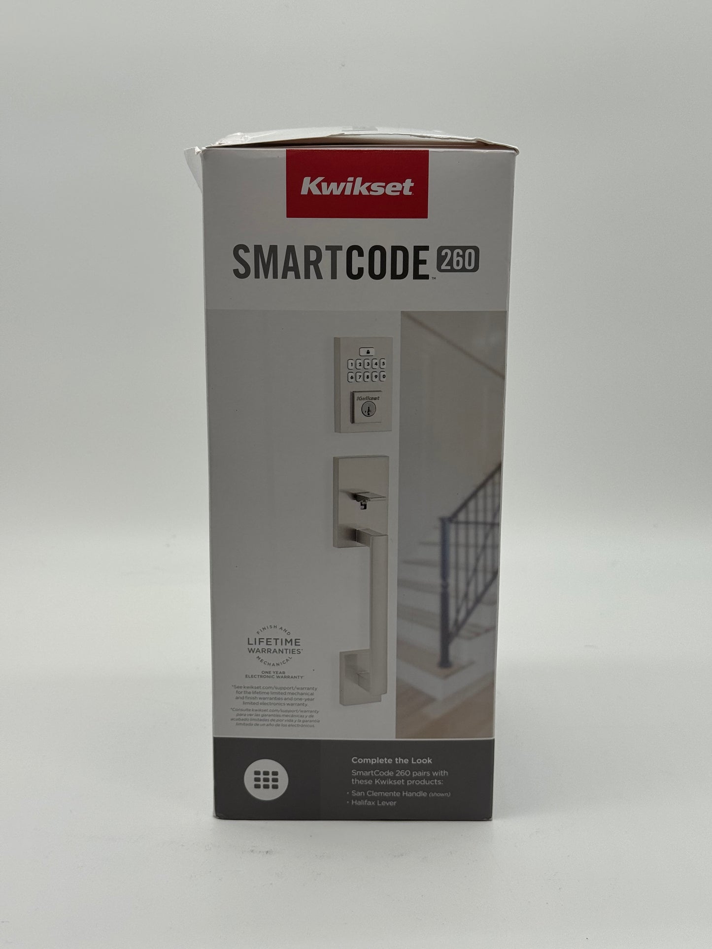 New Kwikset SmartCode 260 Satin Nickel Keypad Single Cylinder Electronic Deadbolt