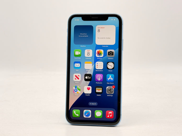 Unlocked Apple iPhone XR A1984 64GB Blue 85% Battery Health