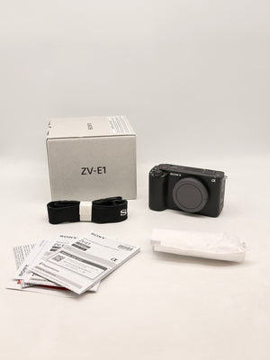Sony Alpha ZV-E1 Full-frame Mirrorless Vlog Camera Body Black - Open Box