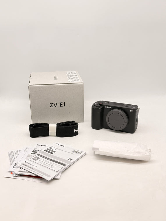 Sony Alpha ZV-E1 Full-frame Mirrorless Vlog Camera Body Black - Open Box
