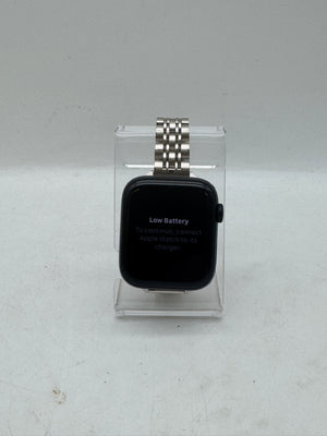 Apple Watch SE 3 A3328 44mm Black Aluminum Case Stainless Steel Band GPS + Cellular