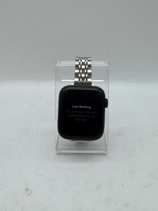 Apple Watch SE 3 A3328 44mm Black Aluminum Case Stainless Steel Band GPS + Cellular