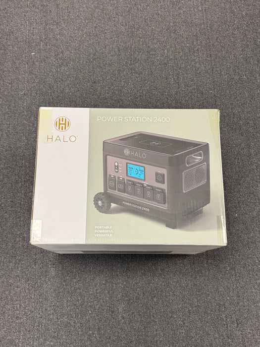 HALO 2400W Portable Power Station 1800Wh LiFePO4 Battery w/ Wheels & Trolley NEW