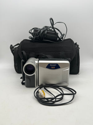 Sharp Viewcam VL-AH151U Hi-8 Analog Camcorder 400x Silver Accessories Included