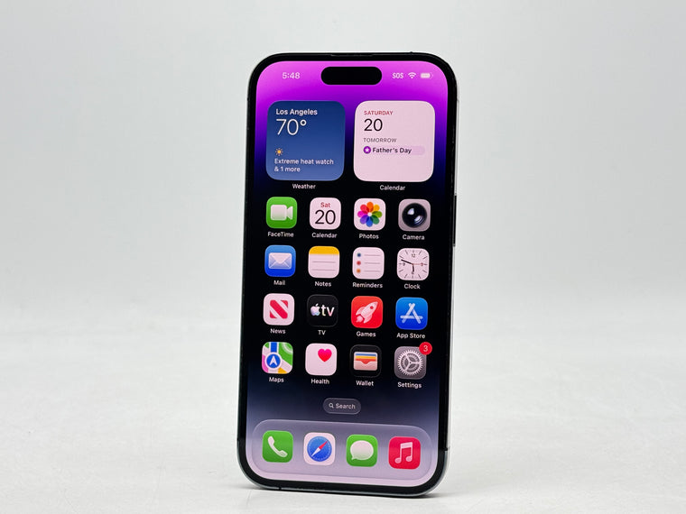 Unlocked Apple iPhone 14 Pro A2650 128GB Deep Purple 86% Battery Health