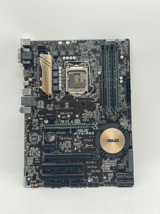 ASUS H170-PRO Motherboard ATX Intel H170 LGA1151 DDR4 - Not Working