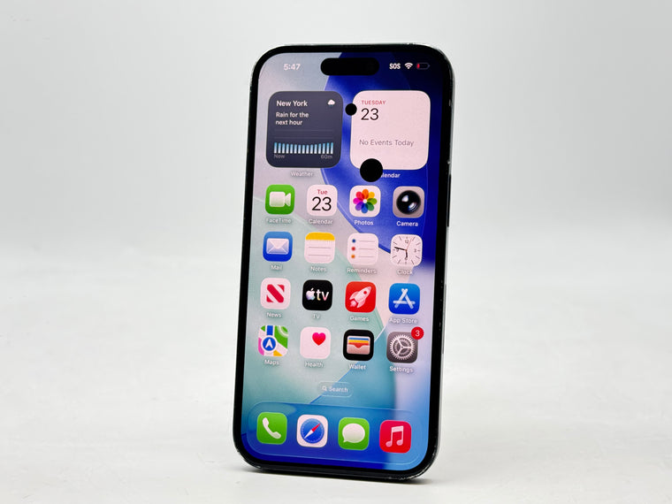 Spectrum Apple iPhone 15 A2846 128GB Black 87% BH - Cracked Read!