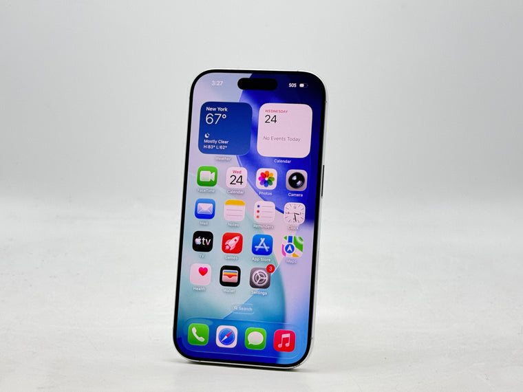 Unlocked Apple iPhone 16 Pro A3083 128GB White Titanium 92% BH 518 Cycle