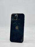 Unlocked Apple iPhone 14 A2649 128GB Midnight 93% BH - Cracked Screen and Back image 5