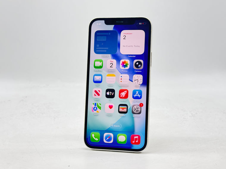 Unlocked Apple iPhone 12 A2172 128GB White 85% Battery Health