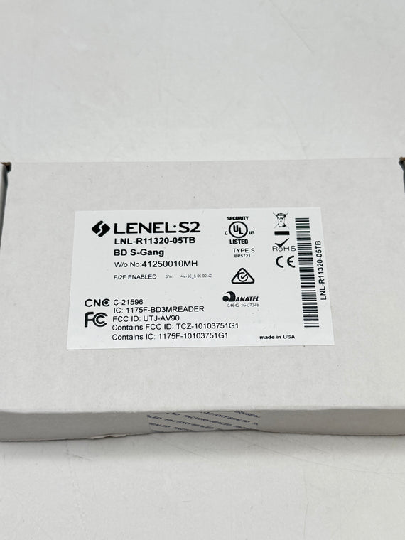 Lenel S2 LNL-R11320-05TB BD S-Gang Brand New - Factory Sealed
