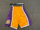 BAPE x Mitchell & Ness Lakers Gold Swingman Camo Shorts Size Small - New image 2