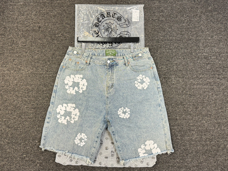 Denim Tears Cotton Wreath Jean Short XXL Light Wash