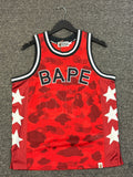 BAPE Color Camo Mesh Multi Logo Relaxed Fit Tank Top Mens Size Small - New image 1