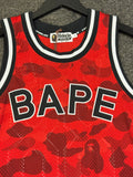 BAPE Color Camo Mesh Multi Logo Relaxed Fit Tank Top Mens Size Small - New image 2