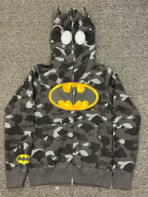 BAPE x DC Batman Color Camo Full Zip Hoodie Size Small - New