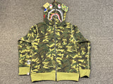 BAPE x OVO Woodland Camo Shark Reversible Full Zip Hoodie Size Medium - New image 6