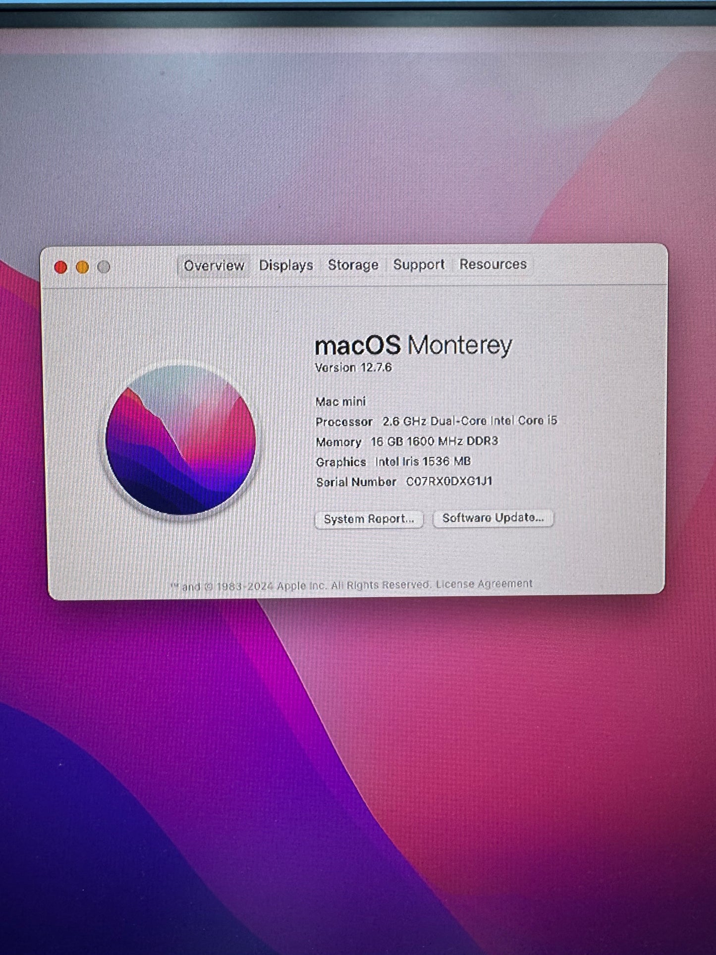 2014 Apple Mac mini A1347 Core i5 2.6GHz 16GB RAM 1TB HDD Silver