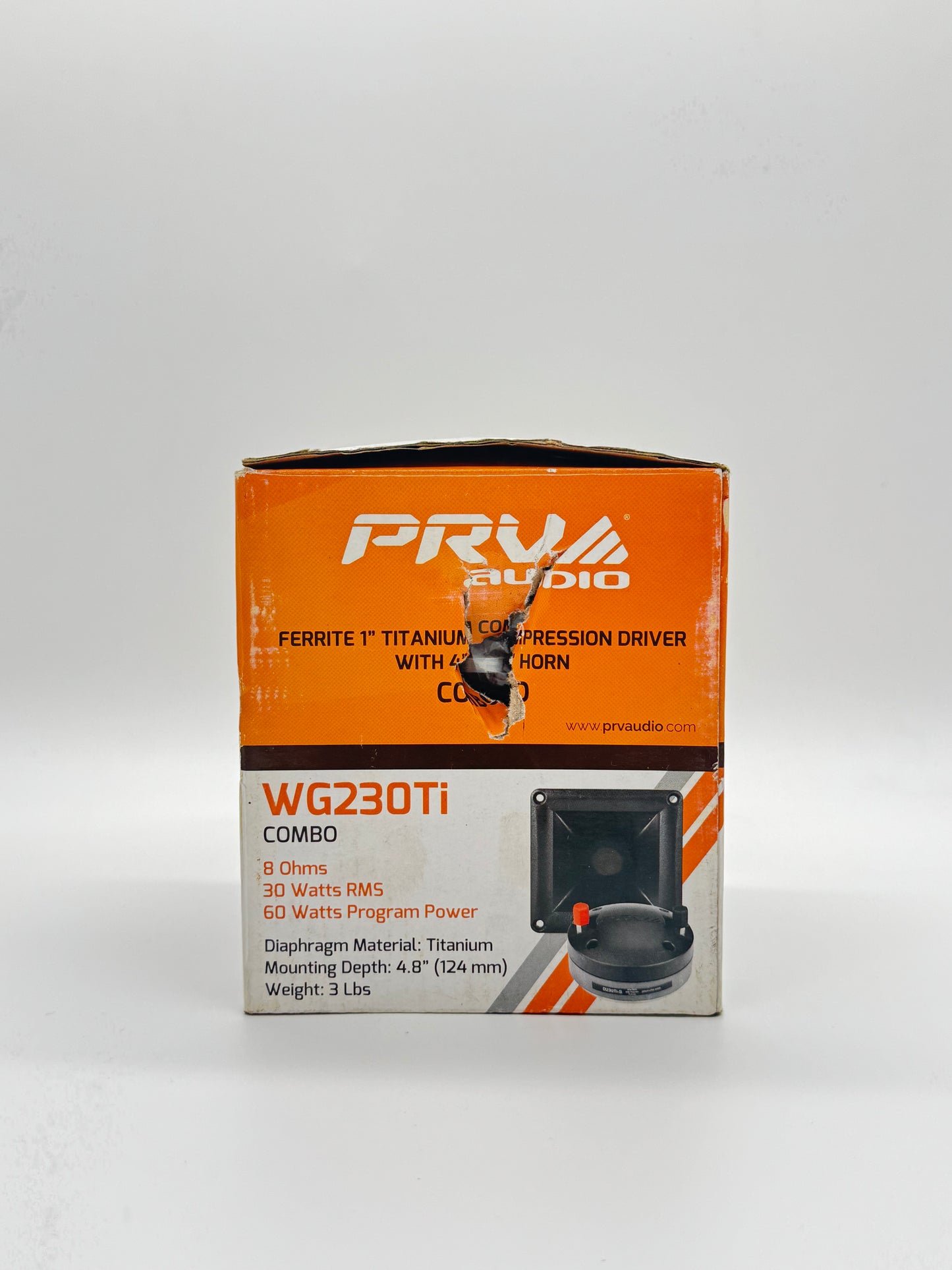 Prv Audio PRO Compression Driver with Horn Wg230ti Black New Open Box