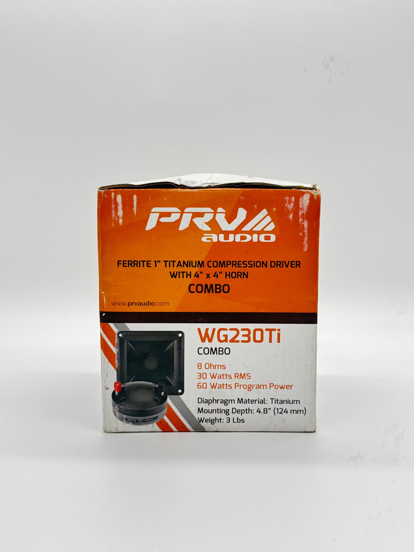 Prv Audio PRO Compression Driver with Horn Wg230ti Black New Open Box