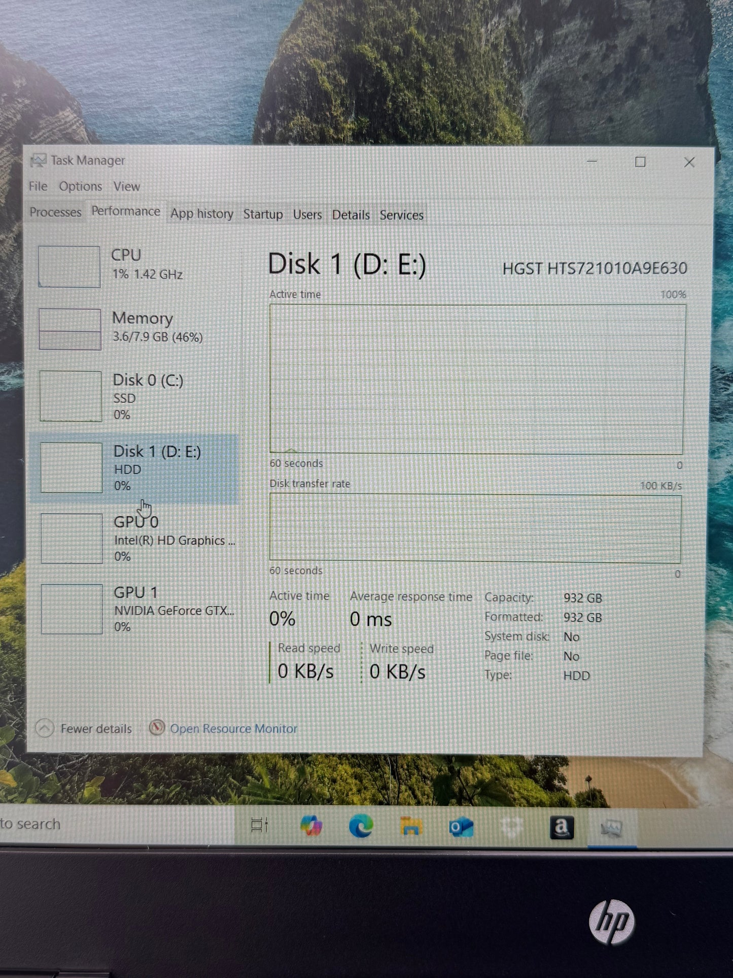 HP OMEN 15.6" i7-6700HQ 8GB RAM 128GB SSD 1TB HDD GTX 960M Cracked Corner