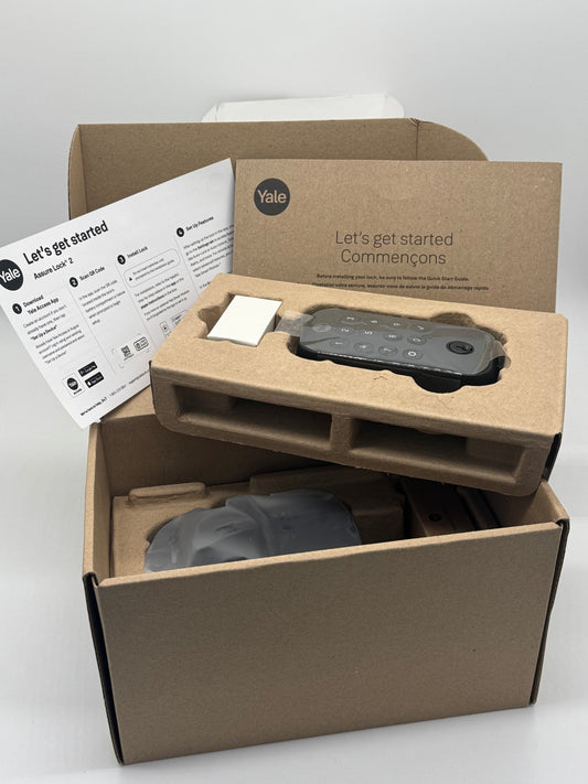 Assure 2 Lock Keyed Single Cylinder Deadbolt with Push Button Keypad Black Suede